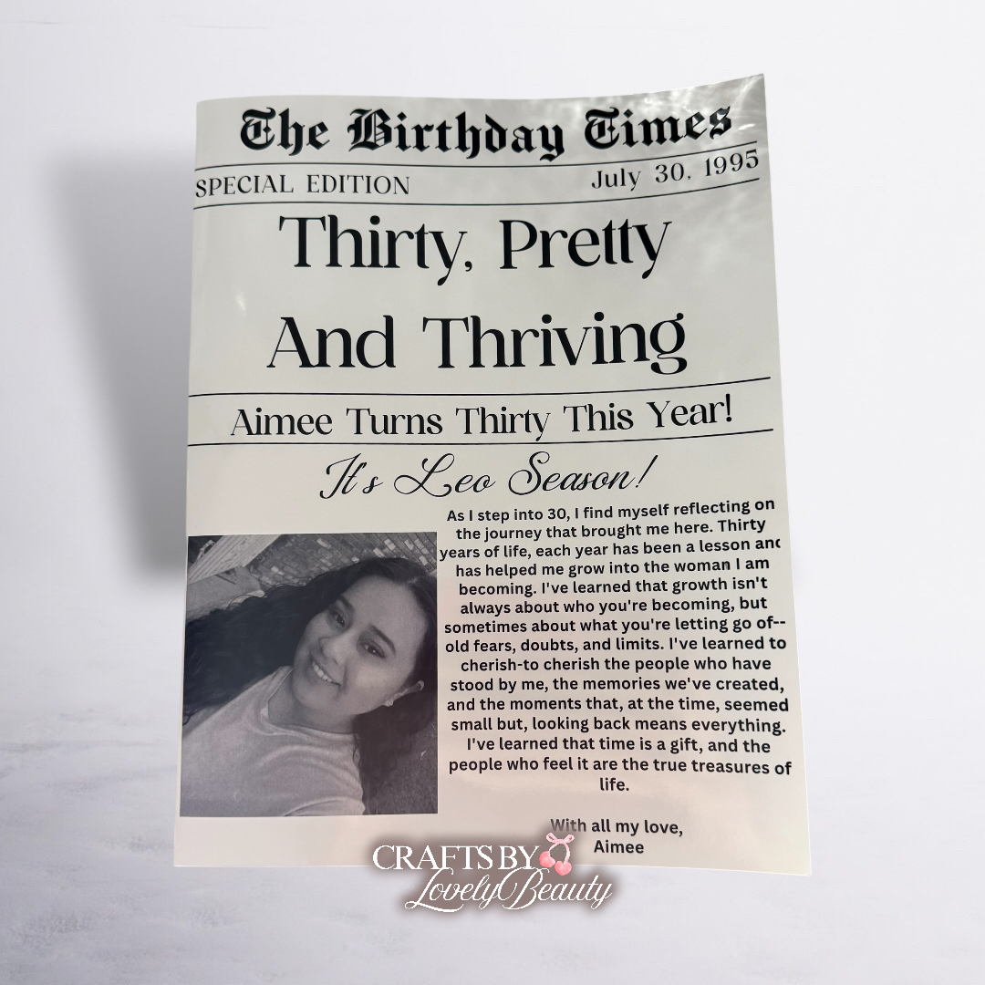 Custom Inspired Newspaper