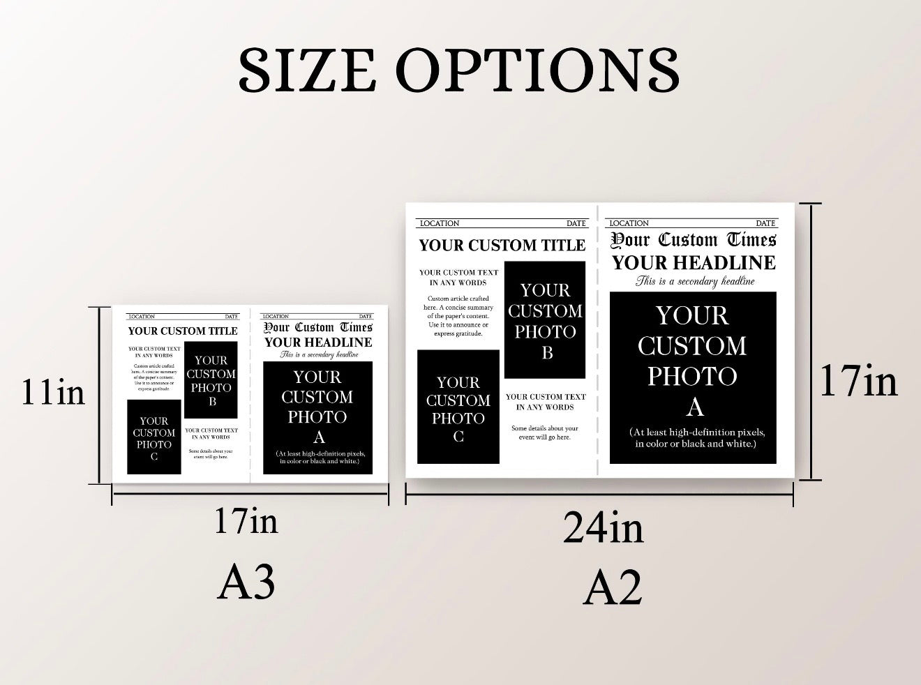 Custom Inspired Newspaper