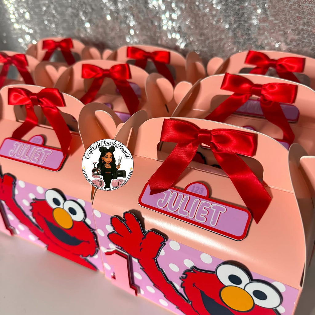 Elmo Girly Treat Boxes