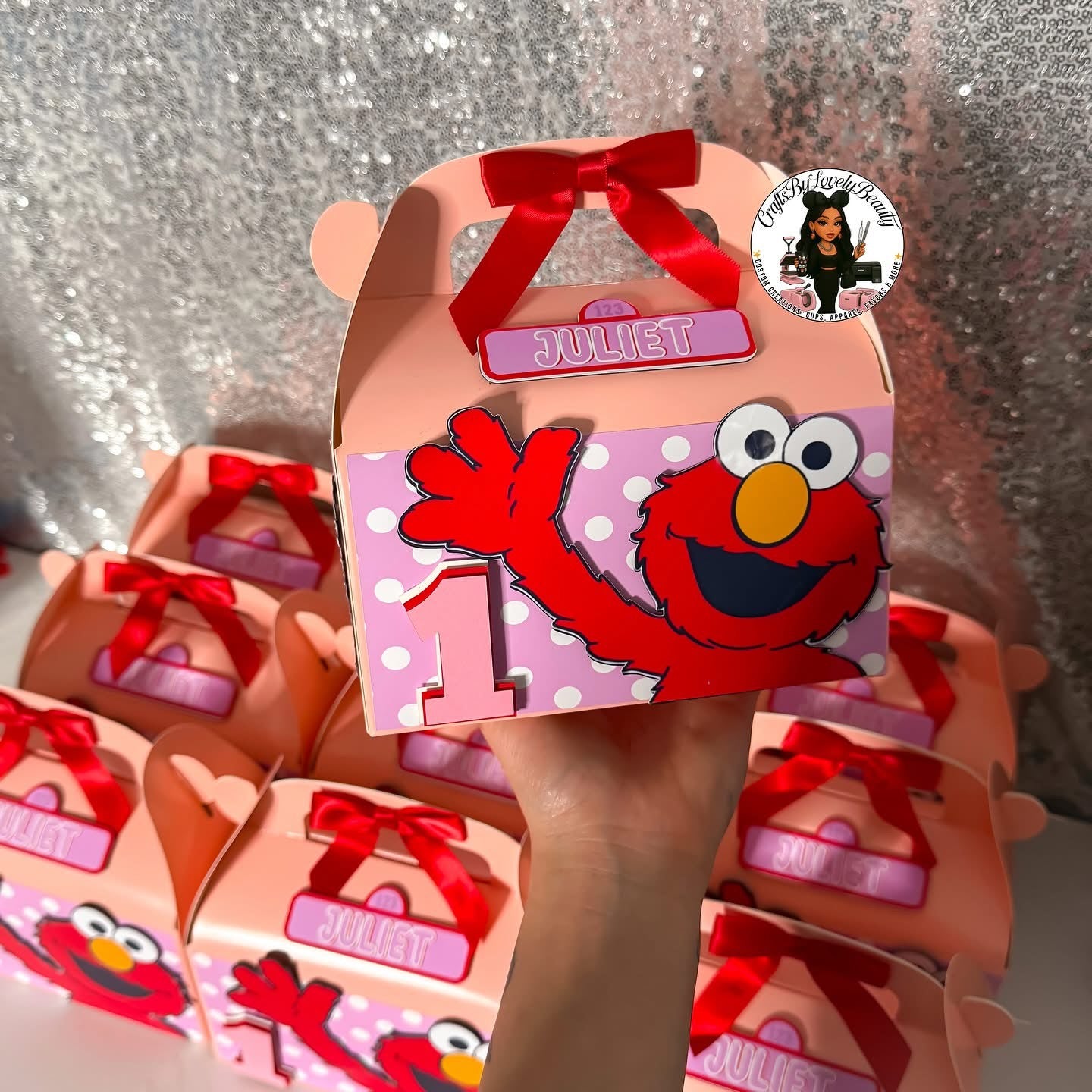 Elmo Girly Treat Boxes