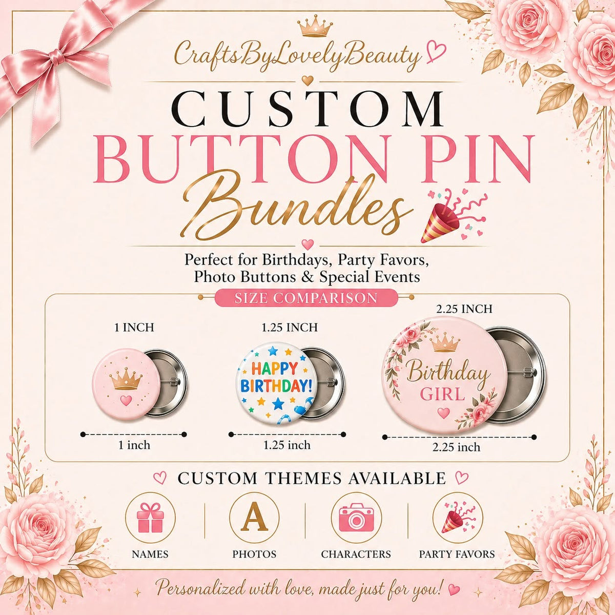 Custom Button Pins
